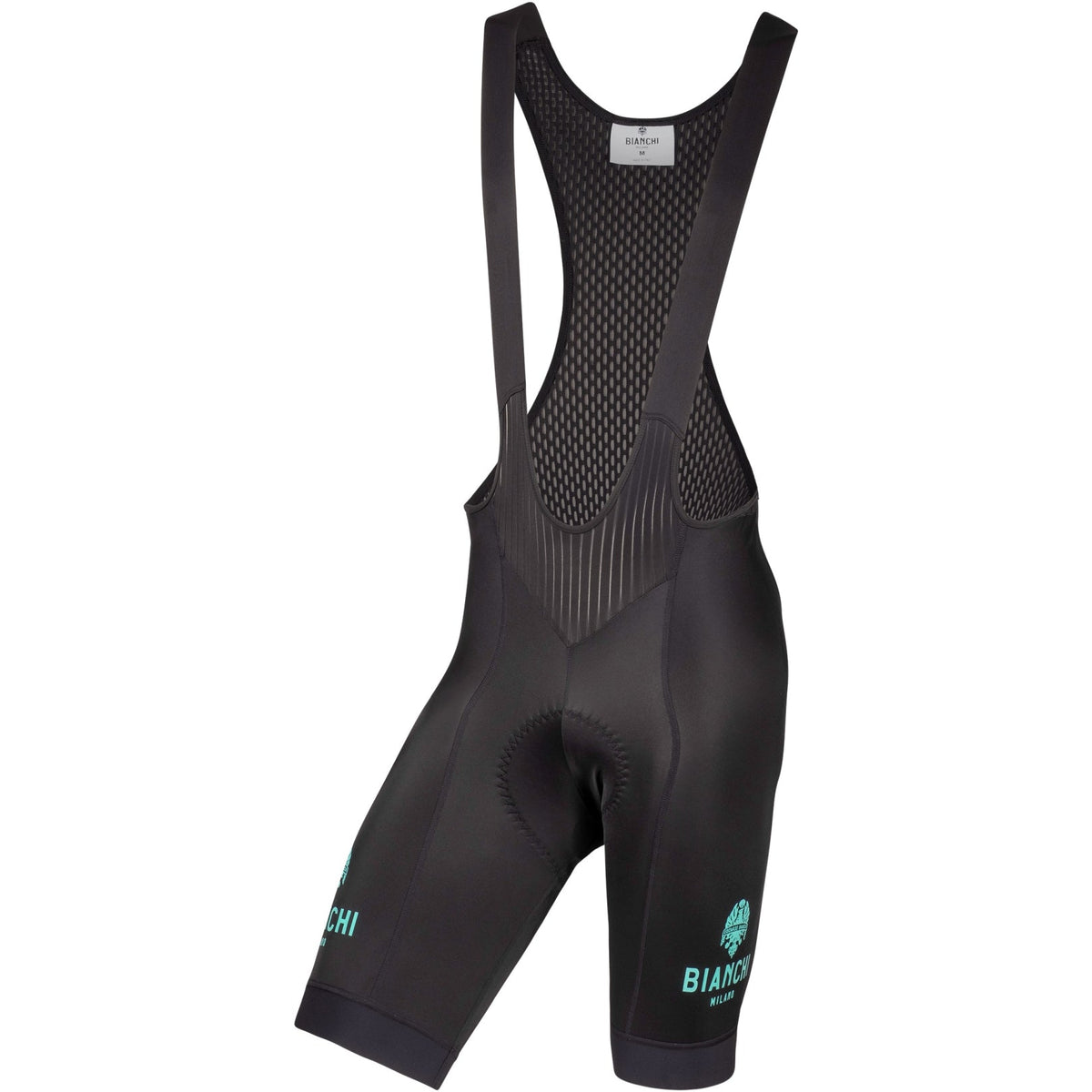 Bianchi Milano MORELLO Men's Bib Shorts (Black / Celeste) (2XL)