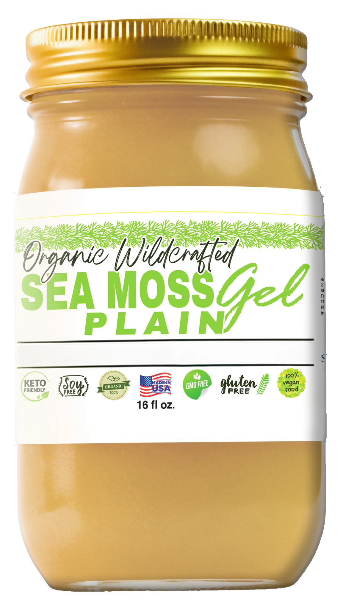 Plain Sea Moss Gel   16oz
