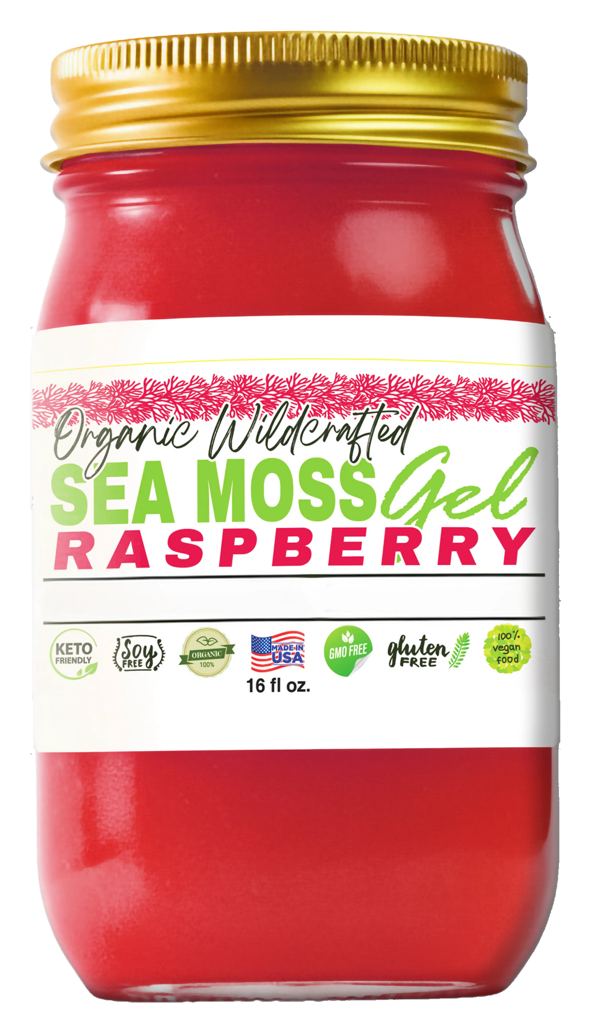 Raspberry Sea Moss Gel   16oz